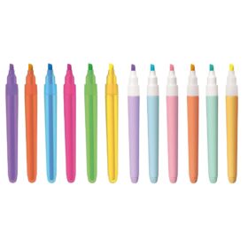 Caneta Marca Texto Cis Lumini Lite Neon e Pastel Com 12 Unidades Sortidos