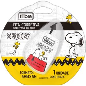 Corretivo em Fita Tilibra Snoopy 5mmx5mts