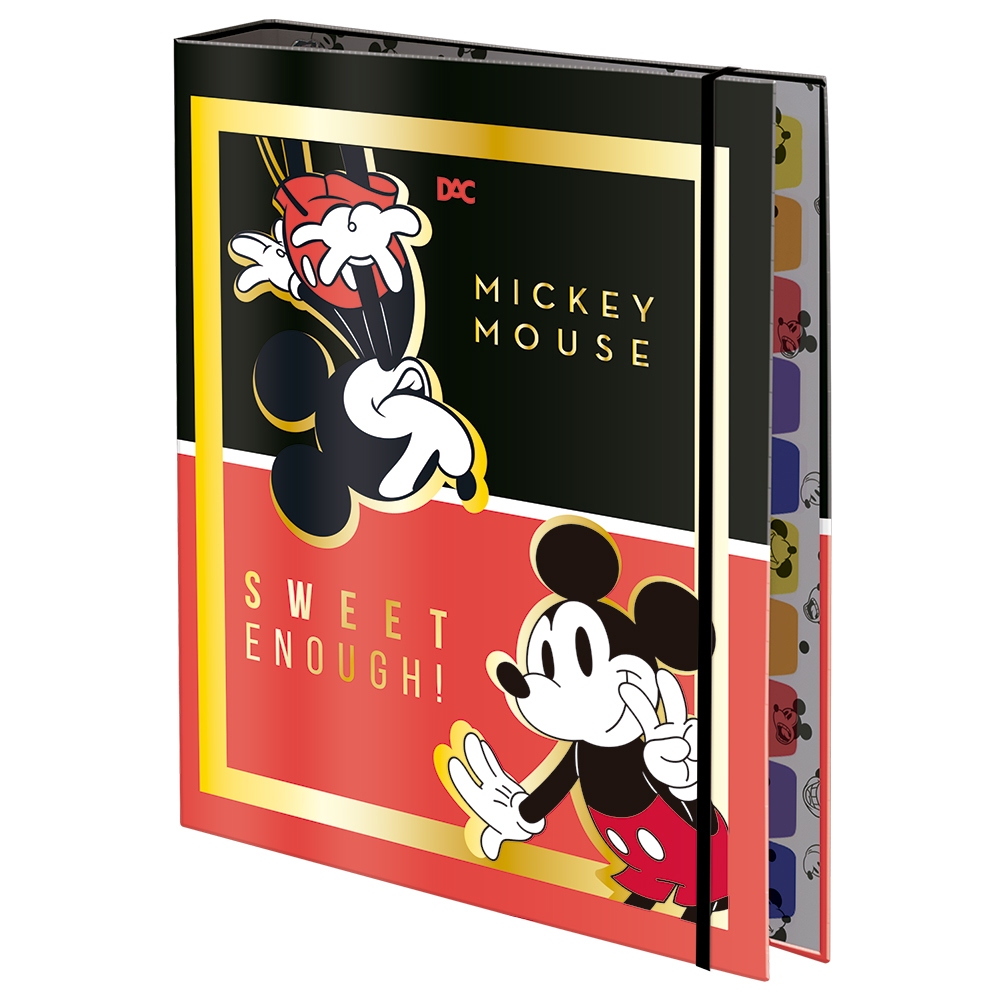 fichário universitário Mickey - Fichário Universitário Cartonado Mickey Mouse Disney