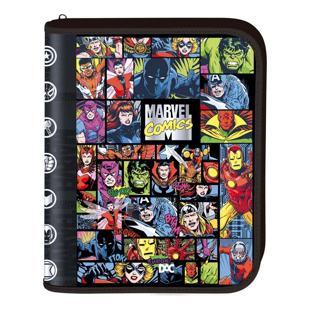 fichário universitário Marvel - Fichário Universitário Dac Com Zíper Marvel