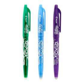 Caneta EsferogrĂĄfica Pilot Frixion Ball - 3 Unidades Azul, Verde e Violeta