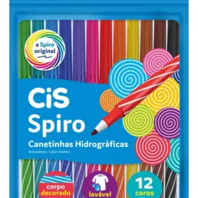 Canetinha Hidrográficas Spiro Cis - 12 Cores