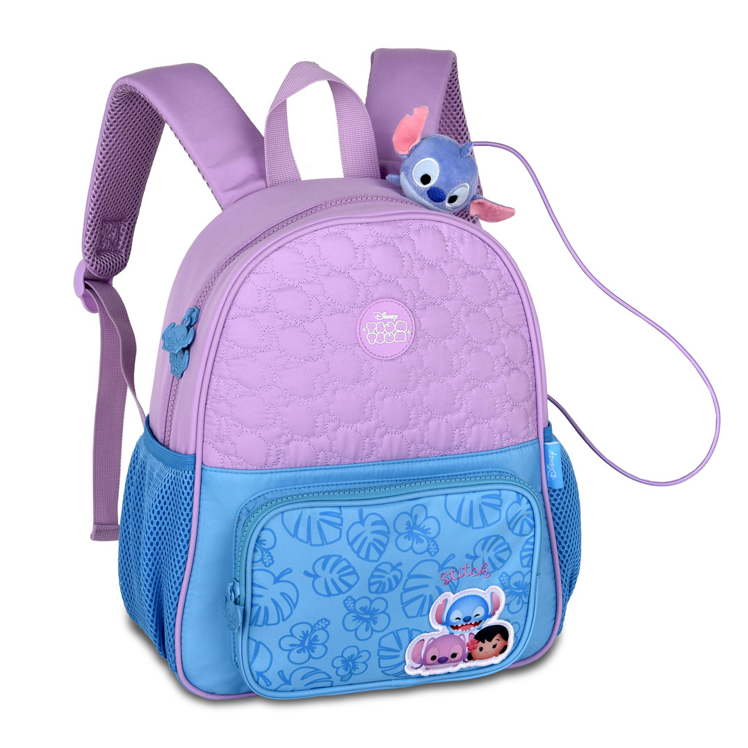 mochila infantil Tsum Tsum - Mochila Infantil Tsum Tsum Stitch Lilás Clio