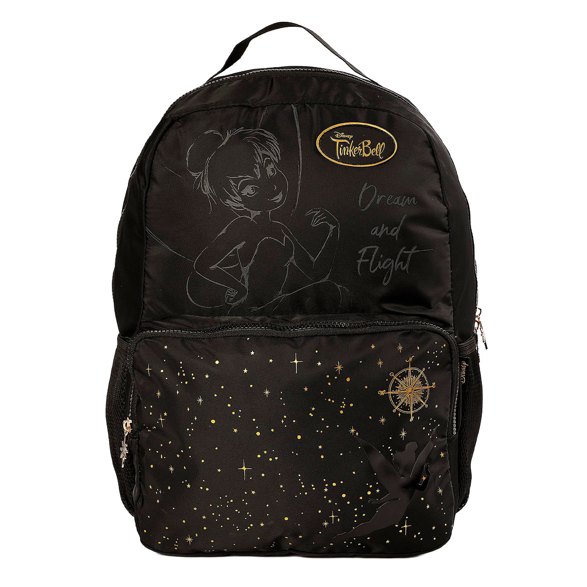 mochila preta Sininho - Mochila Sininho  Tinker Bell Preta