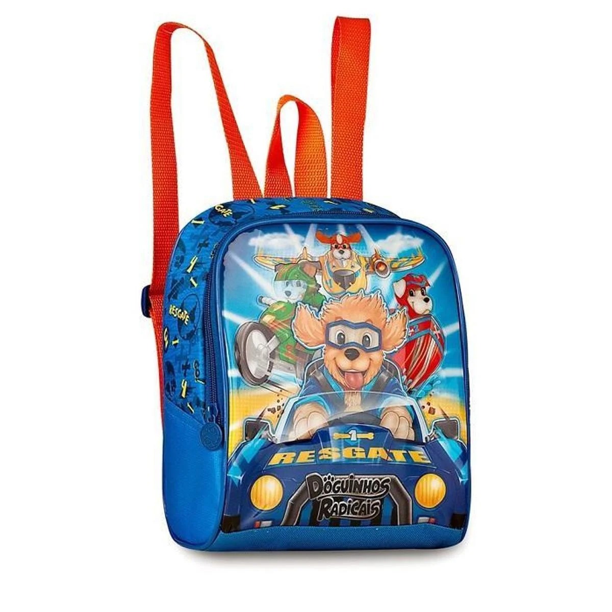 Mochila de Rodinha Lancheira Estojo Doguinhos Radicais Clio - Imagem 4