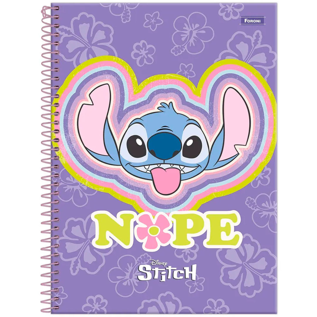 Caderno Stitch 10 Matérias 160 Folhas Foroni - Imagem 4