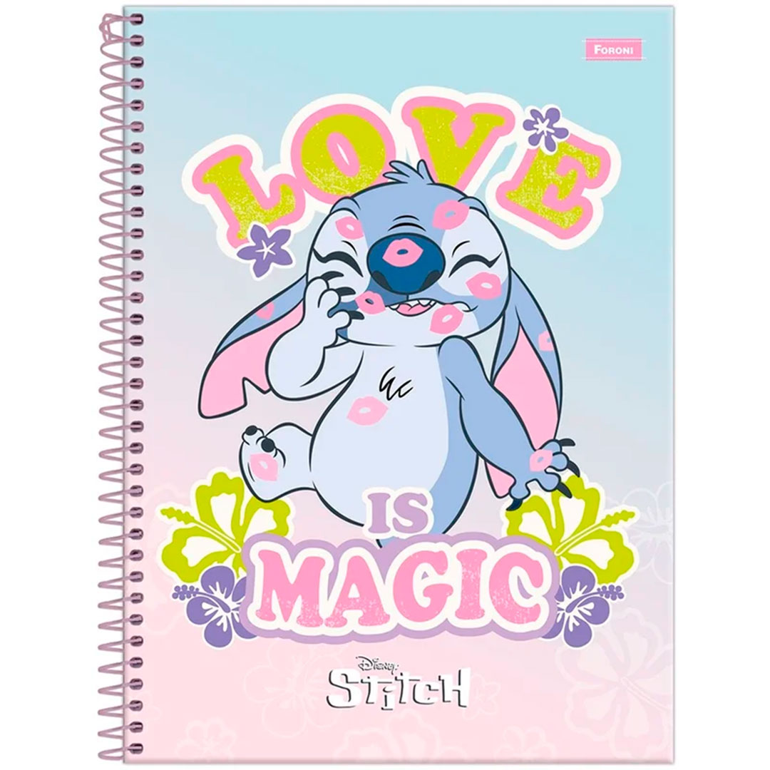 Caderno Stitch 10 Matérias 160 Folhas Foroni - Imagem 5