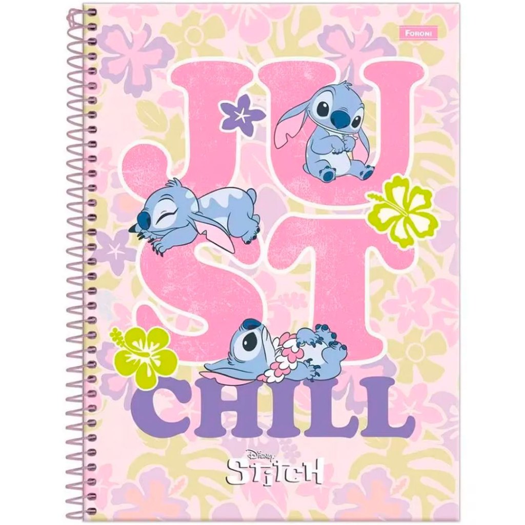 Caderno Stitch 10 Matérias 160 Folhas Foroni - Imagem 3